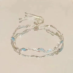 Zinc Alloy Bracelet Sparkling Zircon Flower Bracelet Handmade Bracelet Alloy For Daily Wear Fashion Accessory Party
