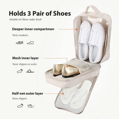 Luxe Triple Shoe Travel Bag