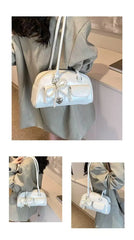 Luxe Bow Pillow Shoulder Bag