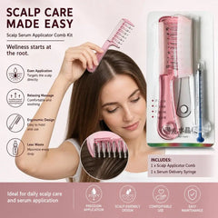 Hair Serum Applicator Comb for Hair Growth Scalp Massage Liquid Dispenser for Essential Oil, Anti Hair Loss Root Treatment Brush