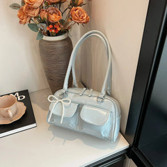 Luxe Bow Pillow Shoulder Bag