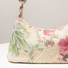 Floral Sequin Evening Bag