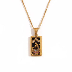 Tarot Moon Gold Necklace
