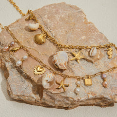 Ocean Pearl Conch Necklace