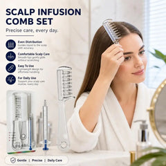 Hair Serum Applicator Comb for Hair Growth Scalp Massage Liquid Dispenser for Essential Oil, Anti Hair Loss Root Treatment Brush