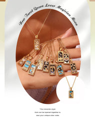 Tarot Moon Gold Necklace