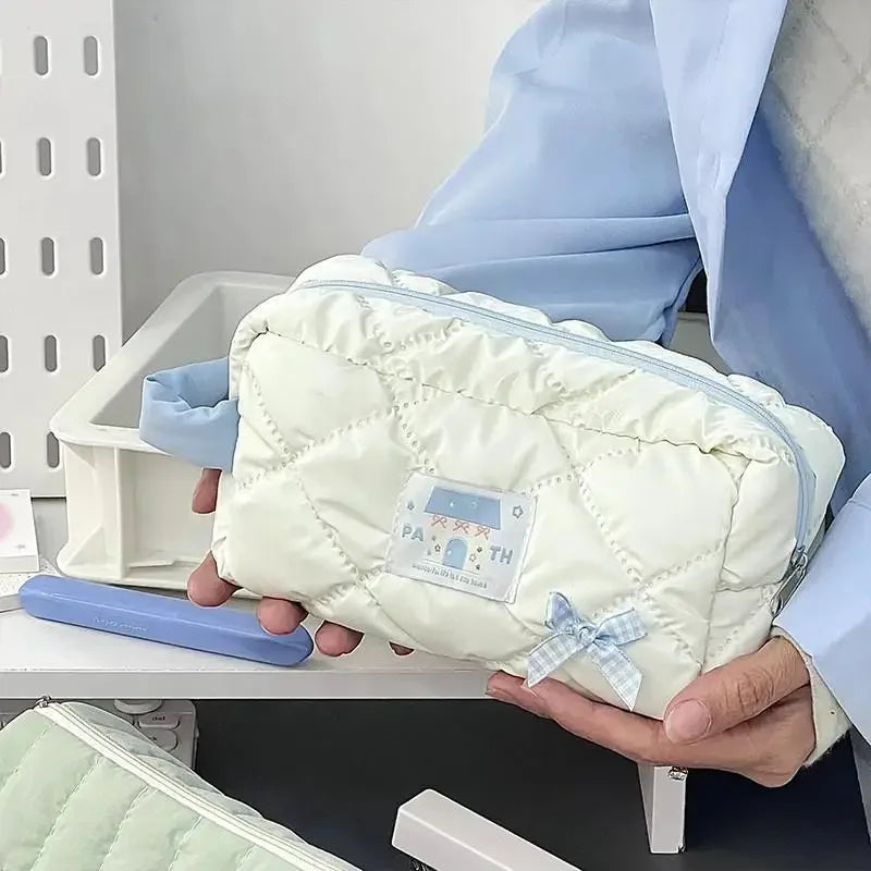 Ivory Butterfly Bow Pencil Case