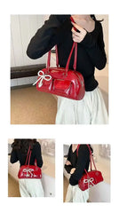 Luxe Bow Pillow Shoulder Bag