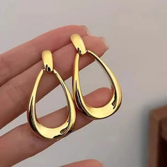 Luxe Geometric Hoop Earrings