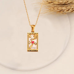 Tarot Arcana Zircon Necklace