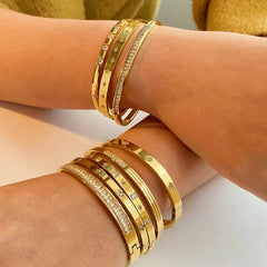 Luxe CZ Stainless Bracelet