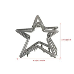 Hollow Star Hair Claws Sweet Cool Charm Trend Hair Clips for Women Girls Y2k Hair Accessories Stylish Hairpins for Gifts