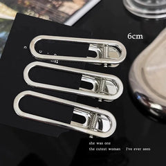 Y2K Metal Sculpted Hair Clip