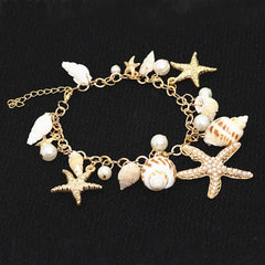 Coastal Pearl Shell Bracelet