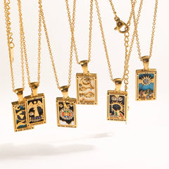 Tarot Moon Gold Necklace