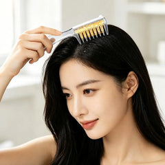 Hair Serum Applicator Comb for Hair Growth Scalp Massage Liquid Dispenser for Essential Oil, Anti Hair Loss Root Treatment Brush
