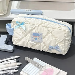 Ivory Butterfly Bow Pencil Case