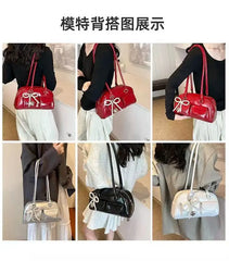 Luxe Bow Pillow Shoulder Bag