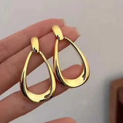 Luxe Geometric Hoop Earrings
