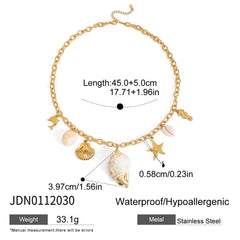 Ocean Pearl Conch Necklace