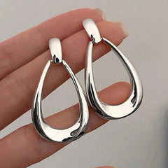 Luxe Geometric Hoop Earrings