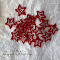 Ruby Star Snap Clips