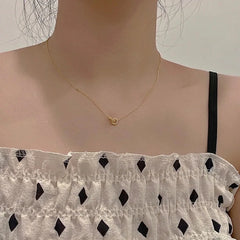 Luxe Double-Ring Zircon Necklace