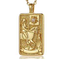 Tarot Arcana Zircon Necklace