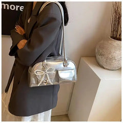 Luxe Bow Pillow Shoulder Bag