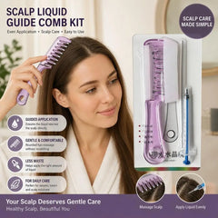 Hair Serum Applicator Comb for Hair Growth Scalp Massage Liquid Dispenser for Essential Oil, Anti Hair Loss Root Treatment Brush