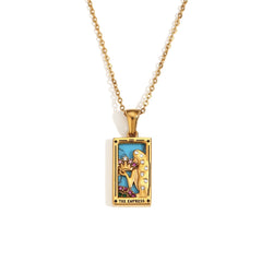 Tarot Moon Gold Necklace