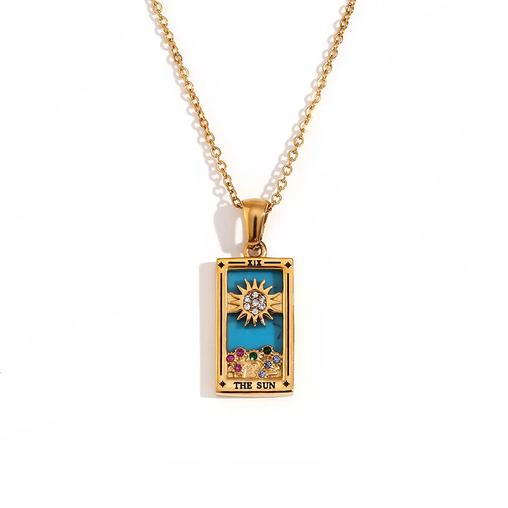 Tarot Moon Gold Necklace