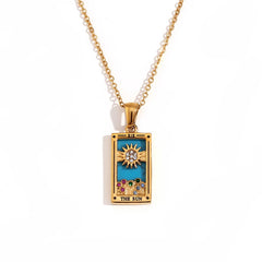Tarot Moon Gold Necklace
