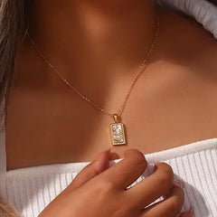 Tarot Arcana Zircon Necklace
