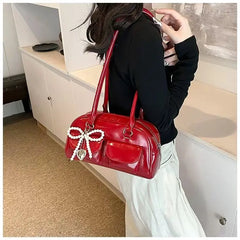 Luxe Bow Pillow Shoulder Bag