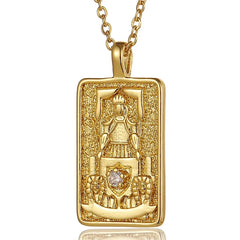 Tarot Arcana Zircon Necklace