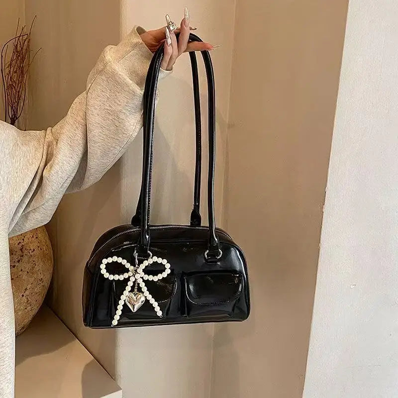 Luxe Bow Pillow Shoulder Bag