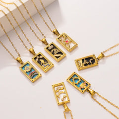 Tarot Arcana Zircon Necklace